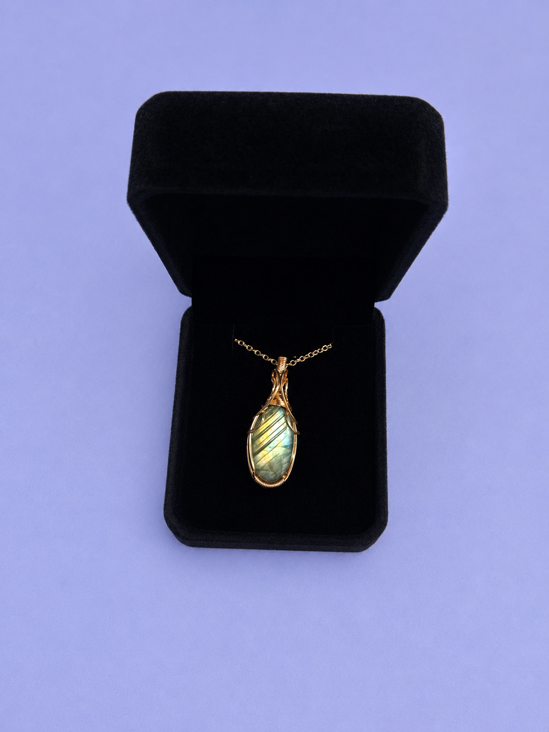 Brilliant Flash Labradorite Pendant Necklace