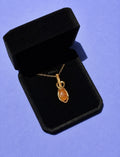 Orange Carnelian Pendant Necklace